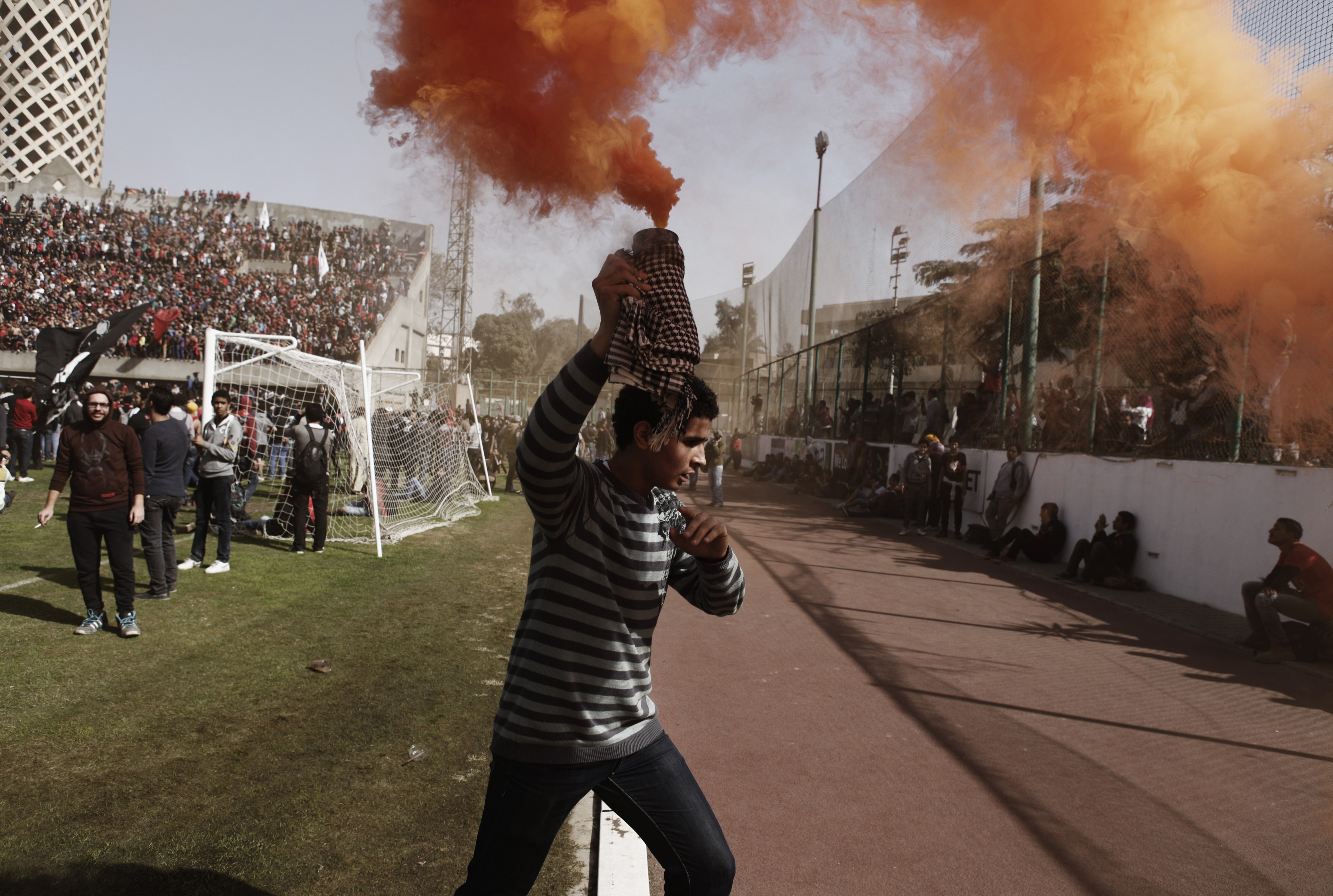 Al Ahly Soccer Fans Celebrate After Port Said Football Massacre Defendants Sentenced To Death